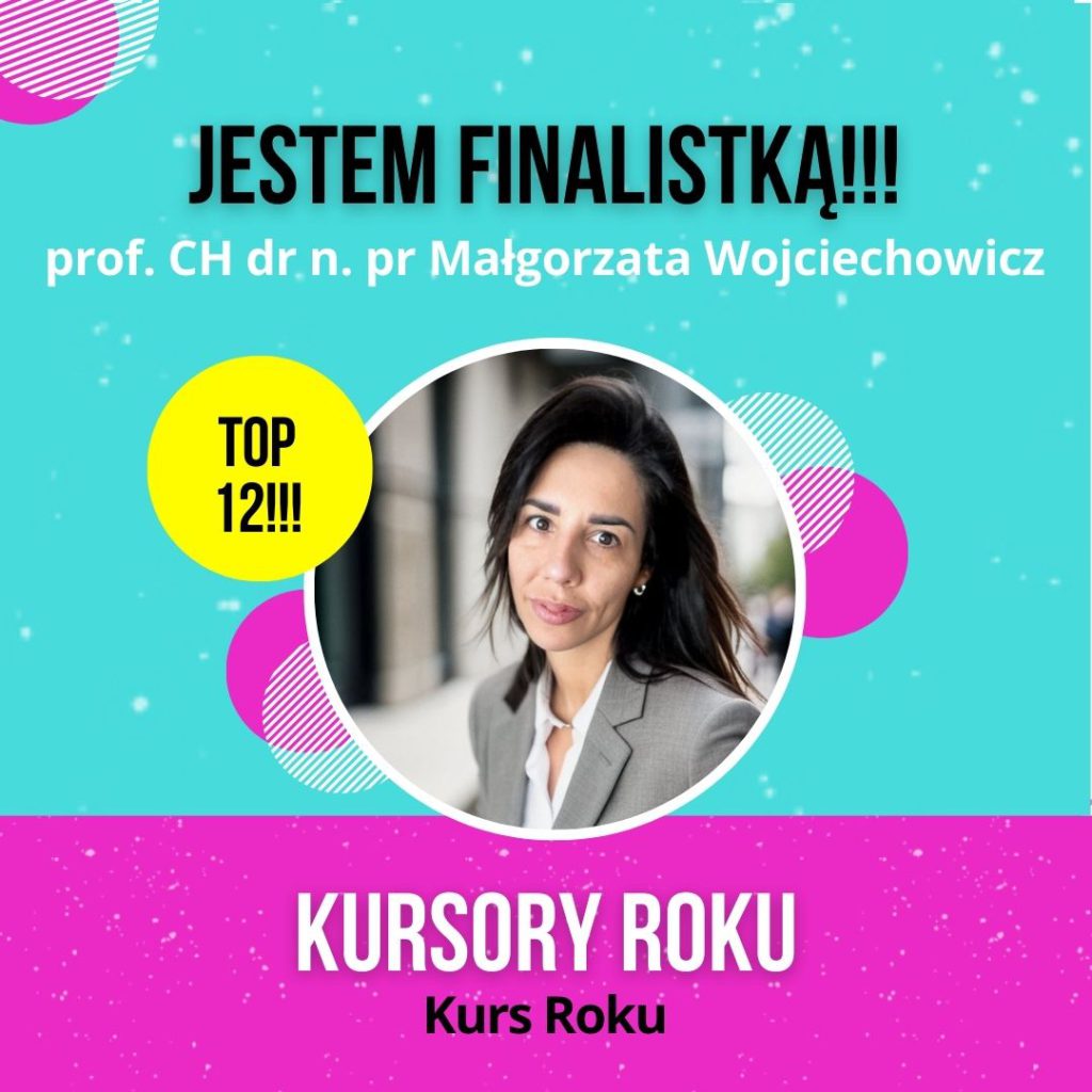 Malgorzata Wojciechowicz - Kursy online roku 2023 - poznaj TOP 12 najlepszych propozycji - finalistki KURSORY ROKU!