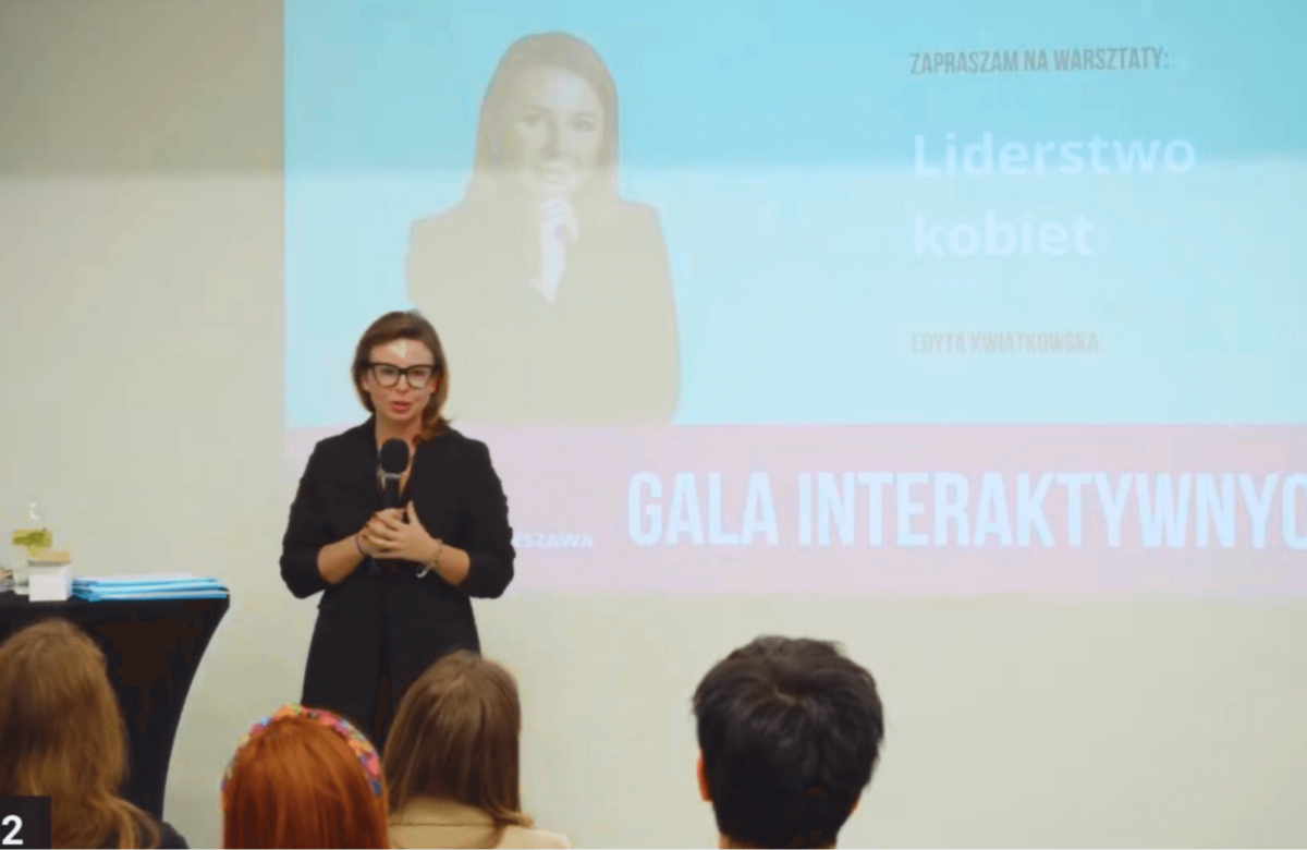 Liderstwo kobiet. Edyta Kwiatkowska-Pelizg. Gala Kursory Roku 2023