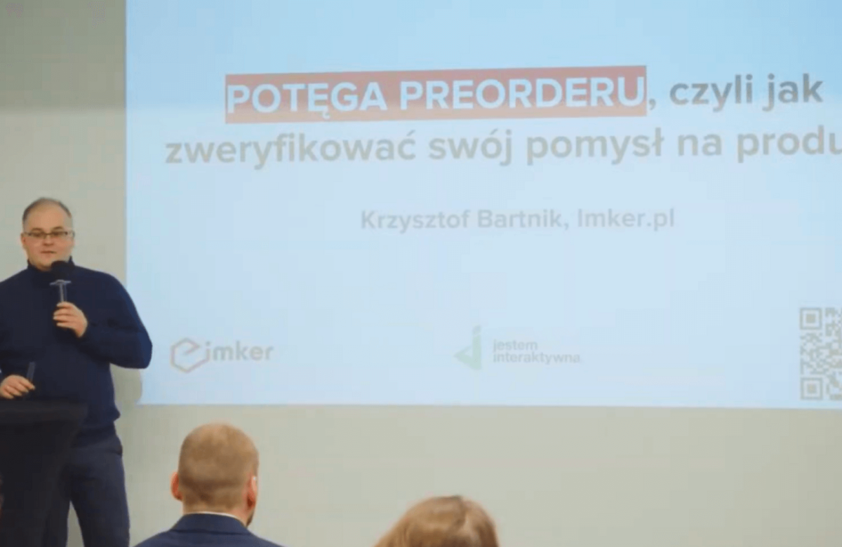 Potęga pre-orderu. Krzysztof Bartnik, Imker.pl Konferencja GIRLBOSS 2023