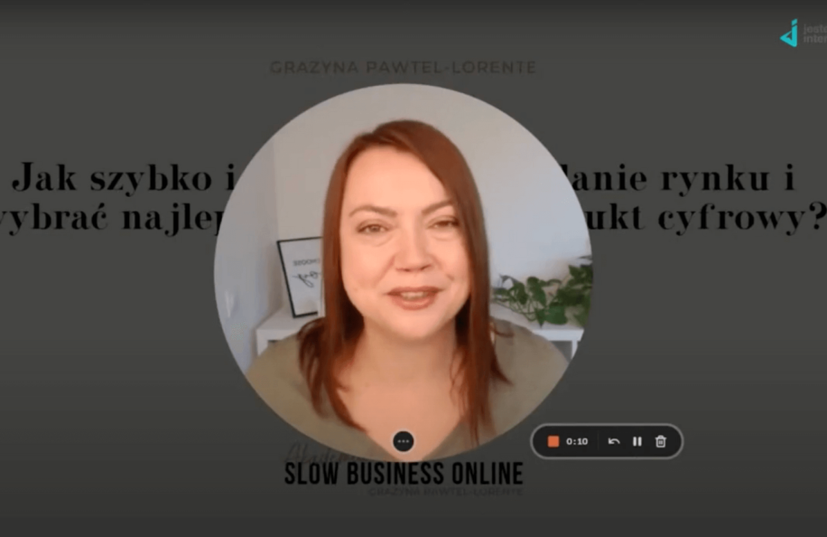 Grażyna Pawtel-Lorente, Jak szybko i dobrze zrobić badanie rynku i wybrać najlepszy pomysł na produkt cyfrowy konferencja GIRLBOSSKIE 2022