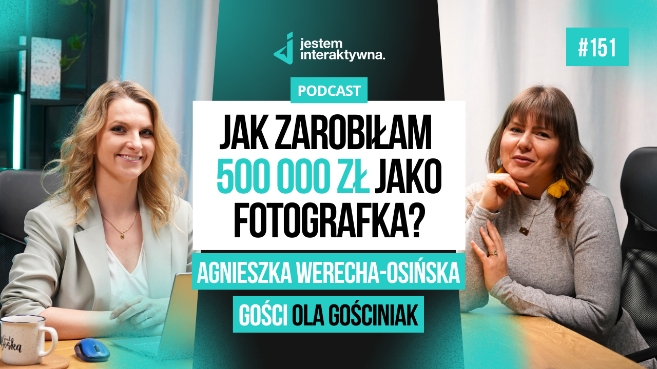 Jak zarobiłam 500 000 zł jako fotografka – Agnieszka Werecha-Osińska – Podcast Ola Gościniak #151