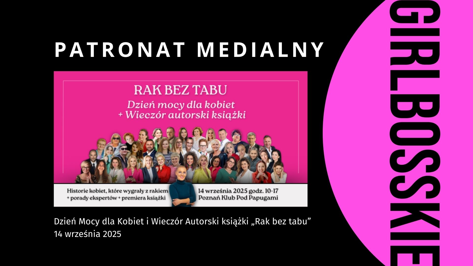 Dzień Mocy dla Kobiet i Wieczór Autorski książki „Rak bez tabu” w Poznaniu