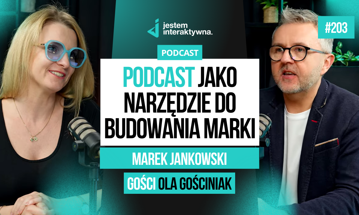 podcast jako narzedzie do budowania marki marek jankowski - Podcast jako narzędzie do budowania marki - Marek Jankowski i Ola Gościniak