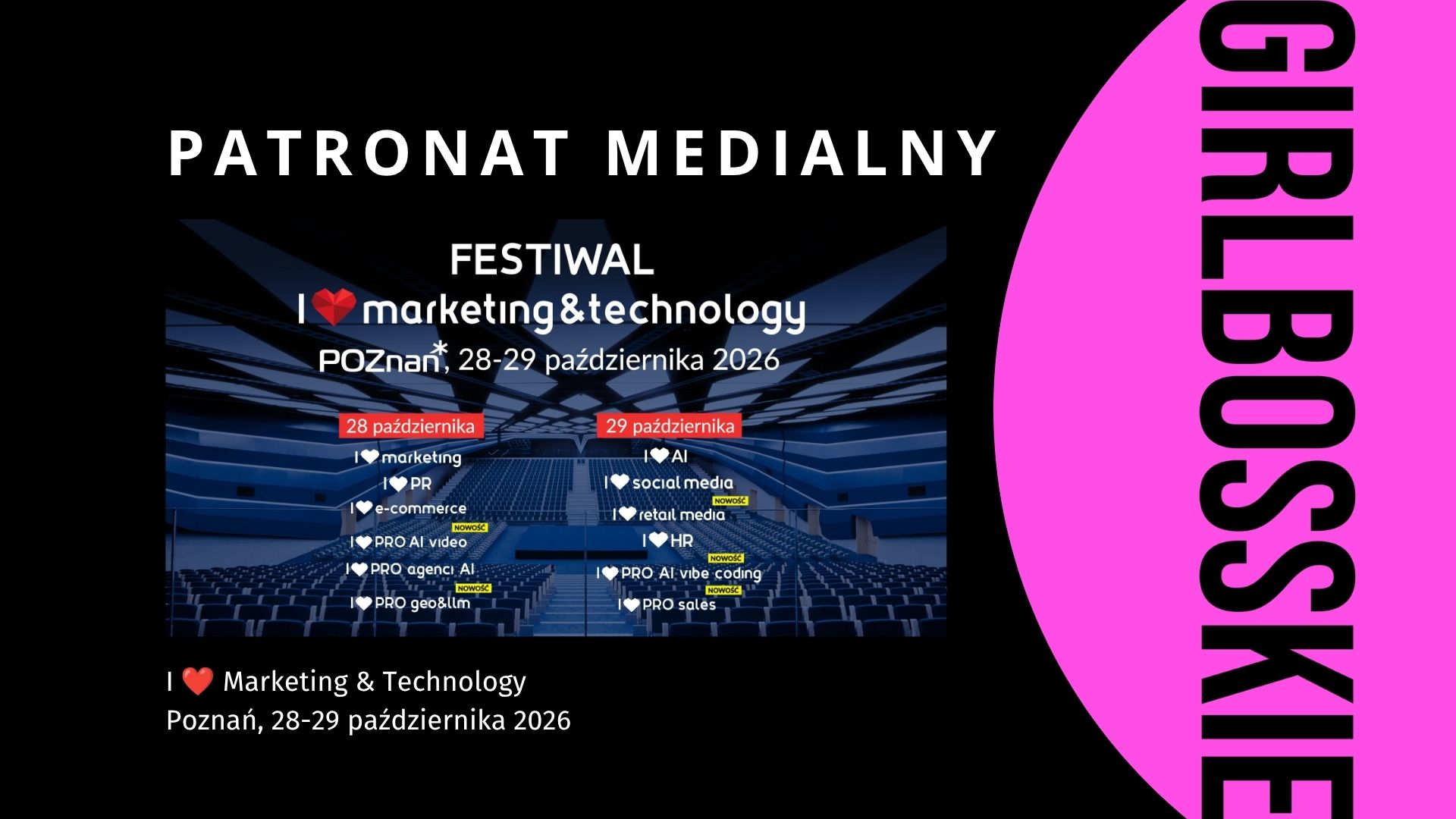 I love marketing - Strona główna Festiwal I ❤️ Marketing & Technology ponownie zagości w stolicy wielkopolski!