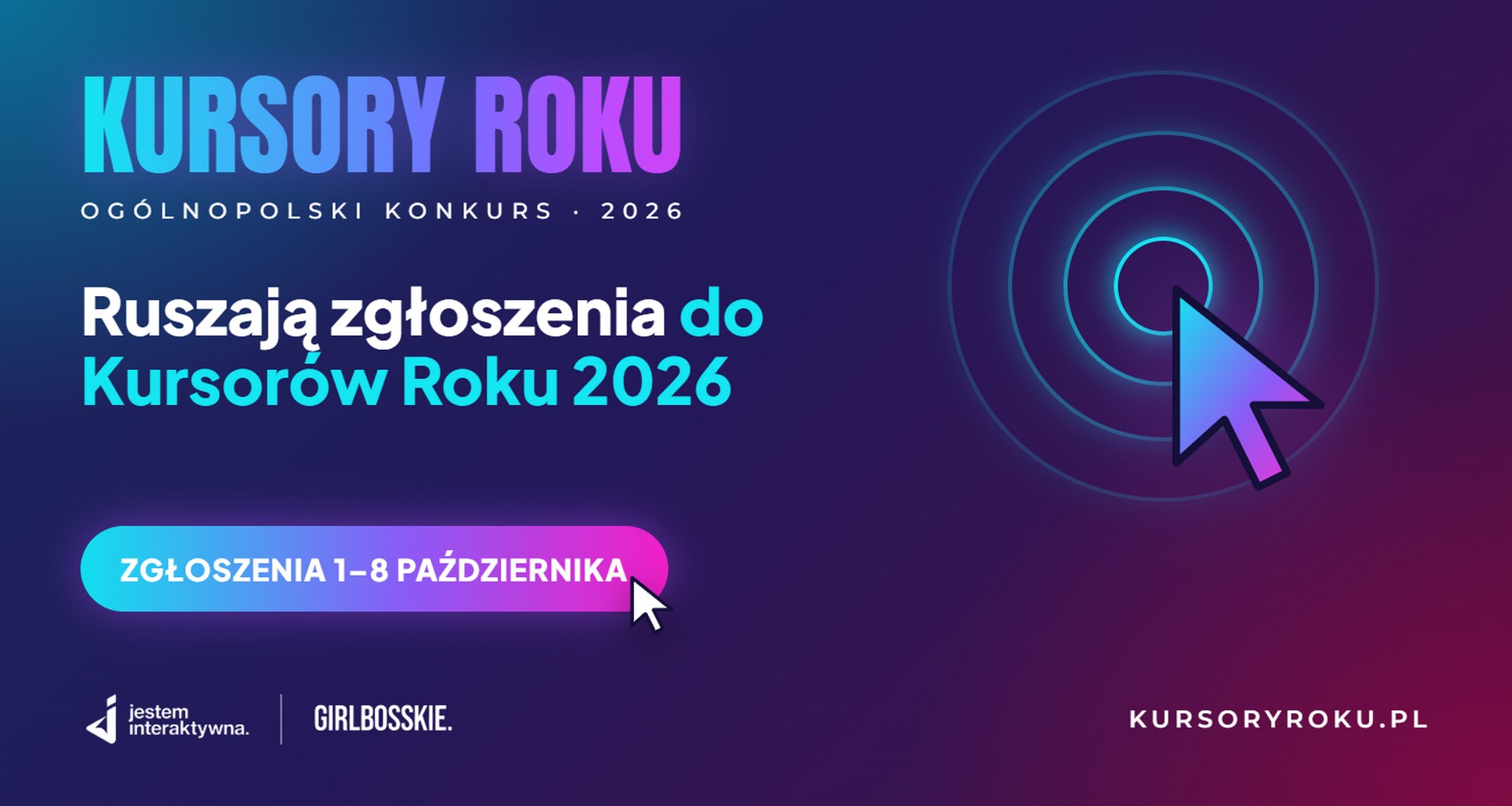 Rusza nowa edycja konkursu Kursory Roku 2026! Czas na twoje zgłoszenie!